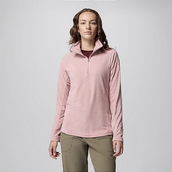 Moletom Columbia Glacial IV Half Zip Rosa Feminino