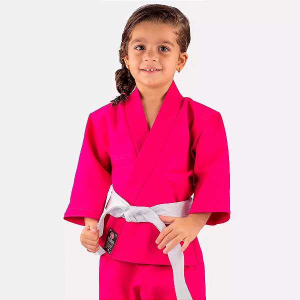 Kimono Jiu Jitsu Atama Standard Rosa Infantil