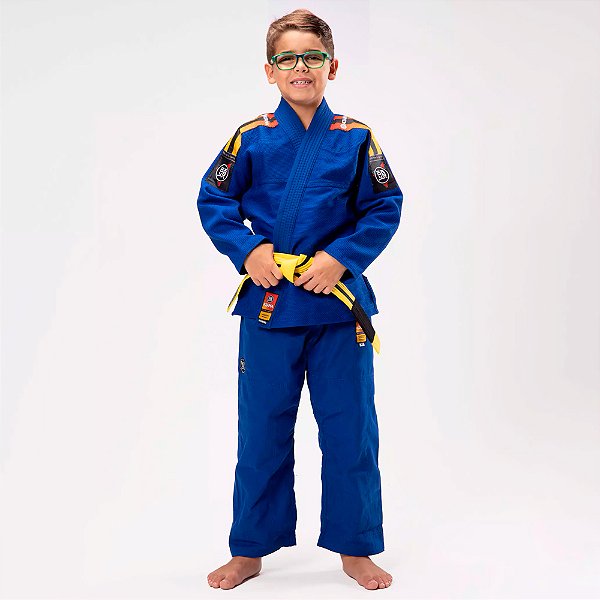 Kimono Jiu Jitsu Atama Ultra Light Sunset Azul Infantil