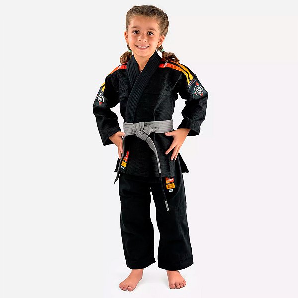 Kimono Jiu Jitsu Atama Ultra Light Sunset Preto Infantil