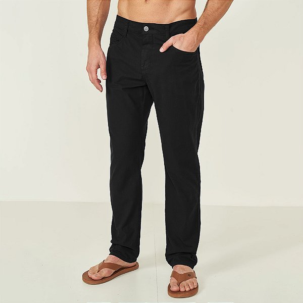 Calça Sarja Colcci Reta Ve26 Preto Masculino