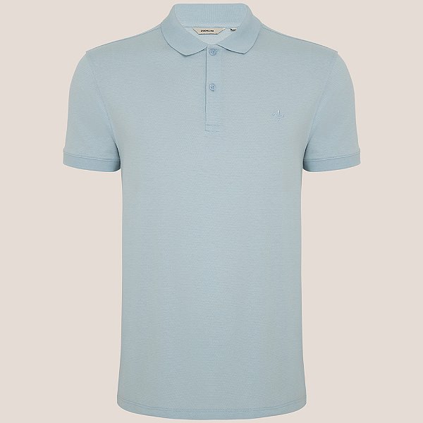 Camisa Polo Dudalina Malha Maquinetada Ve26 Azul Masculino
