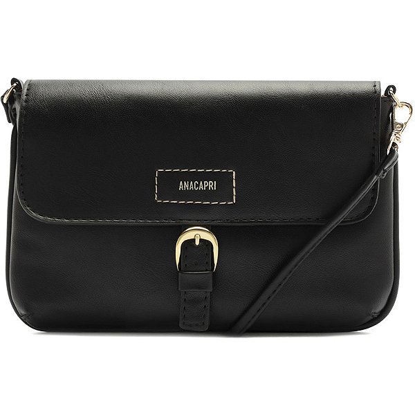 Bolsa Crossbody Anacapri Fivela Preto Feminino