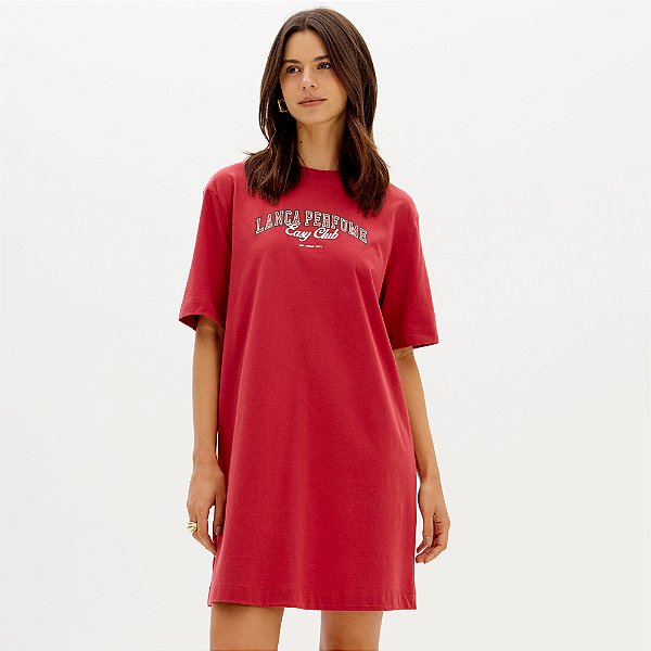 Vestido Easy Lança Perfume Tdress Ou26 Vermelho Feminino