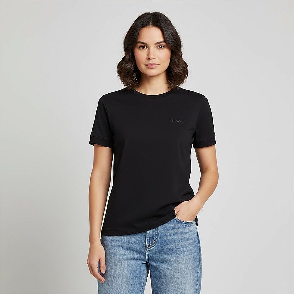Blusa Dudalina Amanda Ou26 Preto Feminino