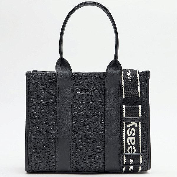 Bolsa Tote Easy Lança Perfume Frequencia Ou26 Preto Feminino