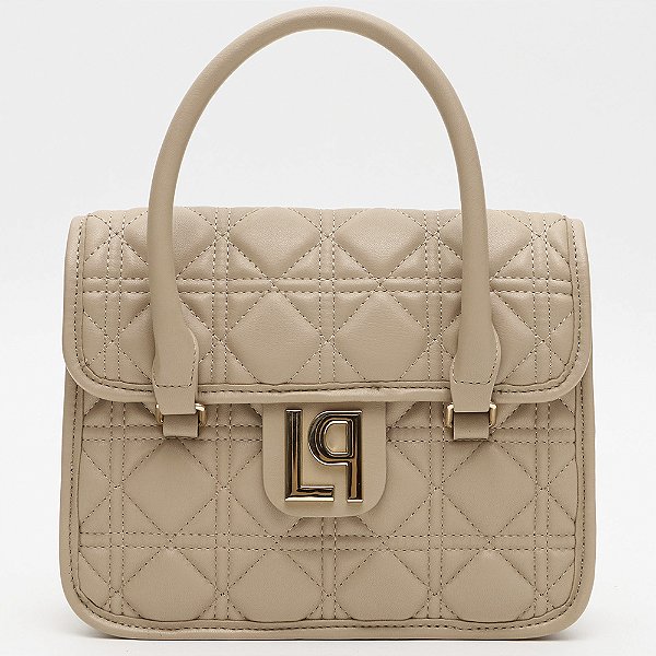 Bolsa Tote Lança Perfume Matelasse Ou26 Bege Feminino