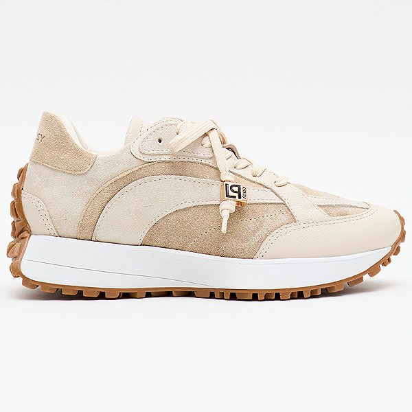 Tênis Easy Lança Perfume Chunky Pontas Ou26 Bege Feminino