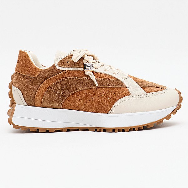 Tênis Easy Lança Perfume Chunky Pontas Ou26 Marrom Feminino