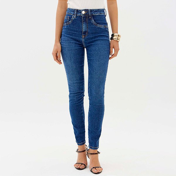 Calça Jeans Lança Perfume Skinny Ankle Ou26 Azul Feminino
