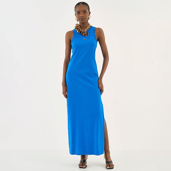 Vestido Super Mid Colcci Iconic Ou26 Azul Feminino