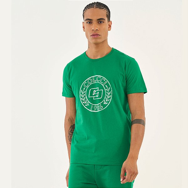 Camiseta Colcci Circle Ou26 Verde Masculino