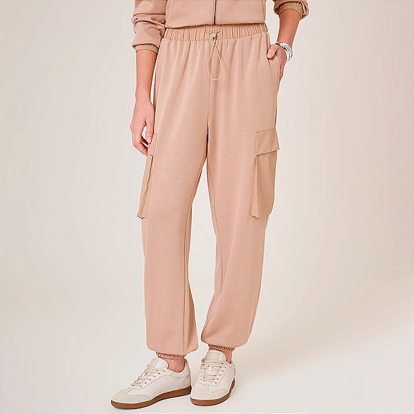 Calça Dudalina Laryssa Ou26 Bege Feminino