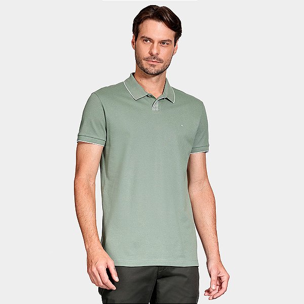 Camisa Polo Aramis Piquet Retilinea In26 Verde Masculino