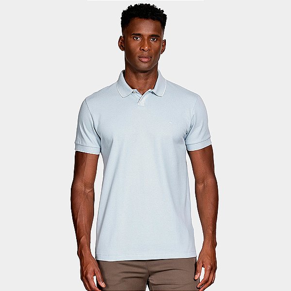 Camisa Polo Aramis Piquet Retilinea In26 Azul Masculino