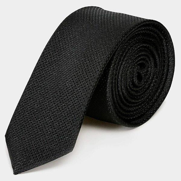 Gravata Aramis Seda Poa In26 Preto Masculino