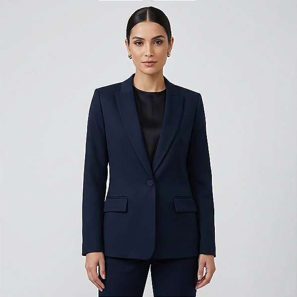 Blazer Dudalina Duda In26 Marinho Feminino