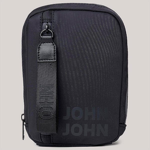 Bolsa Shoulder John John Luke Grey Ou26 Cinza Masculino