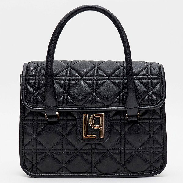 Bolsa Tote Lança Perfume Matelasse Ou26 Preto Feminino