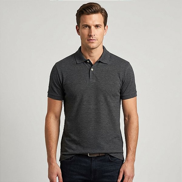 Camisa Polo Aramis Piquet Logo Surton In26 Grafite Masculino