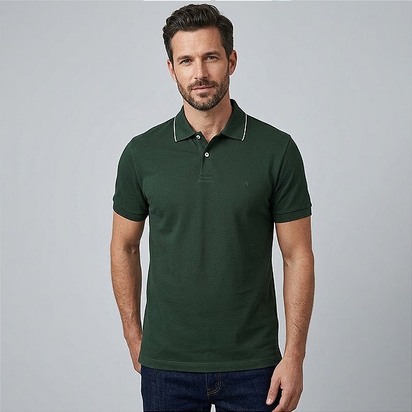 Camisa Polo Aramis Classic 1 Friso In26b Verde Masculino
