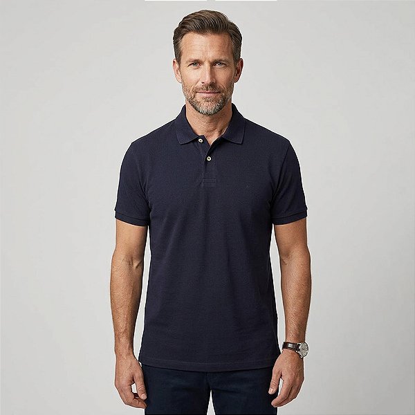 Camisa Polo Aramis Piquet Logo Surton In26 Marinho Masculino