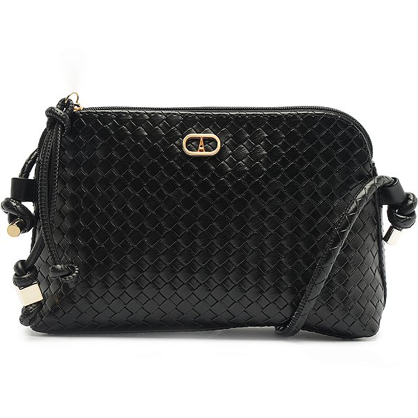 Bolsa Crossbody Anacapri Detalhe Nó Preto Feminino