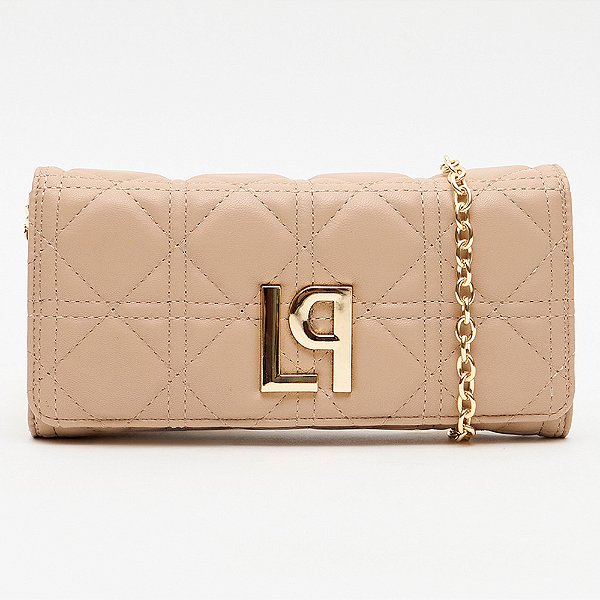 Carteira Lança Perfume Matelasse Ou26 Bege Feminino