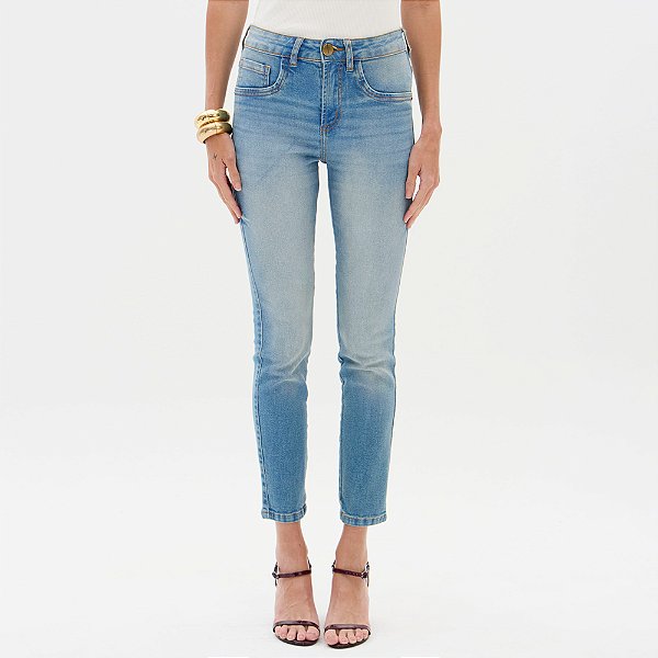 Calça Jeans Lança Perfume Skinny Ankle Hg Ou26 Azul Feminino