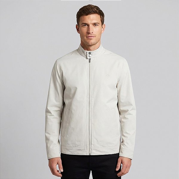 Jaqueta Dudalina Duplaface Nylon Ou26 Bege Masculino