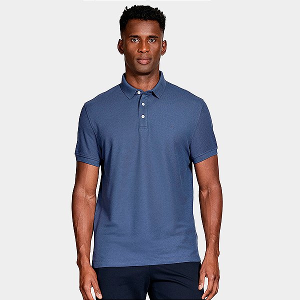 Camisa Polo Aramis Cotton Piquet Basic In26 Azul Masculino