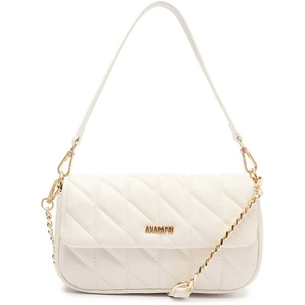 Bolsa Crossbody Anacapri Matelassê In26 Branco Feminino