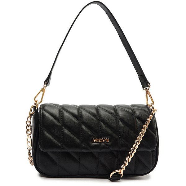 Bolsa Crossbody Anacapri Matelassê In26 Preto Feminino