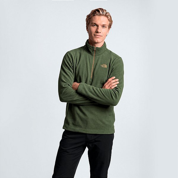 Moletom The North Face Glacier Fleece Zip Verde Masculino