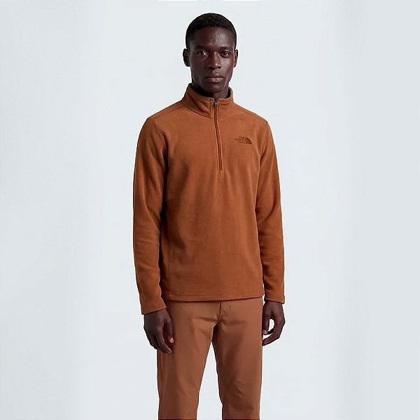 Moletom The North Face Glacier Zip Fleece Marrom Masculino