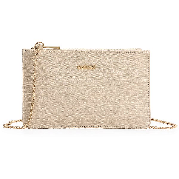 Bolsa Flat Colcci Jacquard Ou26 Off White Feminino