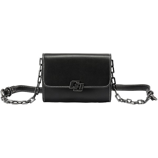 Bolsa Crossbody Colcci Iconic Chain Ou26 Preto Feminino