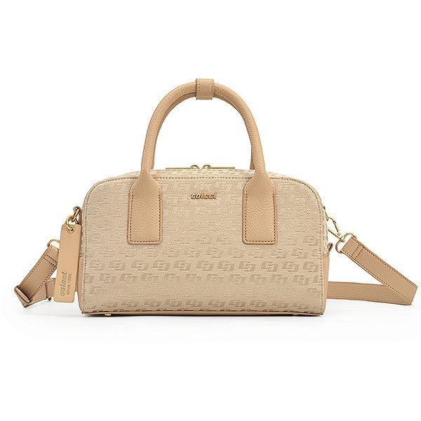 Bolsa Bowling Colcci Jacquard Taylor Ou26 Off White Feminino