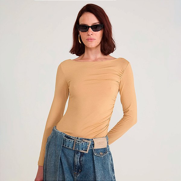 Blusa Colcci Flavo In26 Bege Feminino