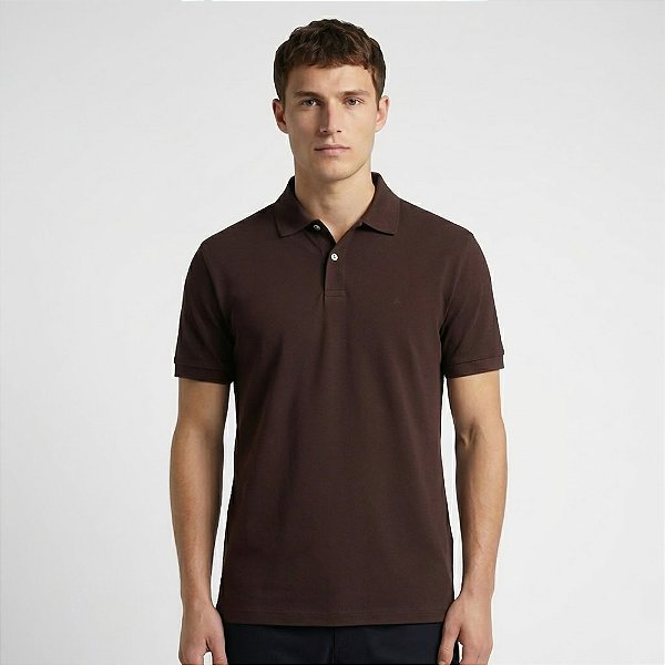 Camisa Polo Aramis Basic Piquet In26 Marrom Masculino