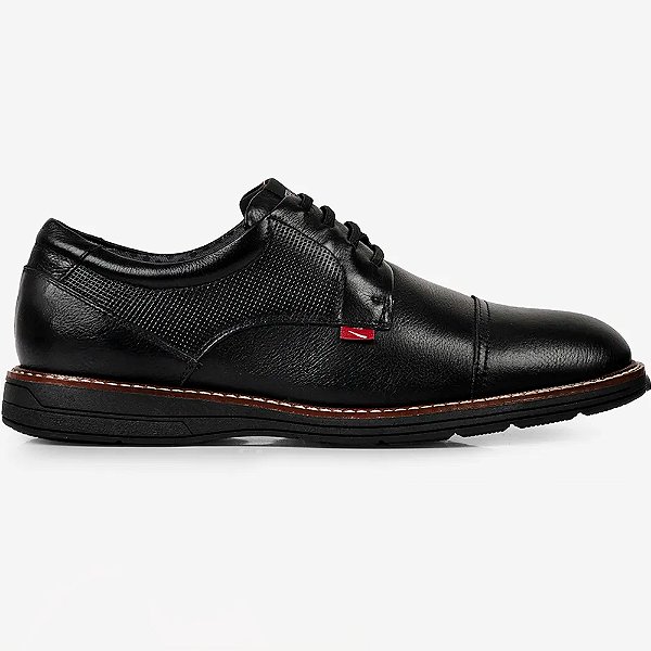 Sapato Couro Ferracini Kingston 6151 675N Preto Masculino