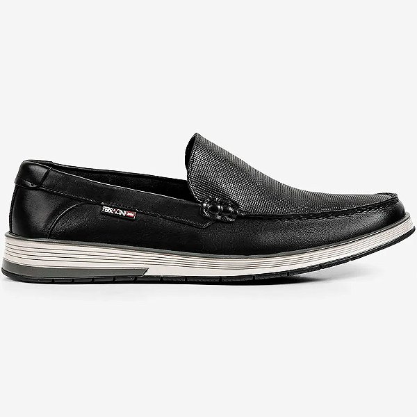 Sapato Couro Ferracini Ultra Sum 6989 657A Preto Masculino