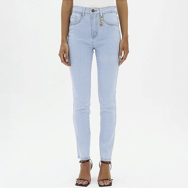 Calça Jeans Lança Perfume Skinny High In26 Azul Feminino
