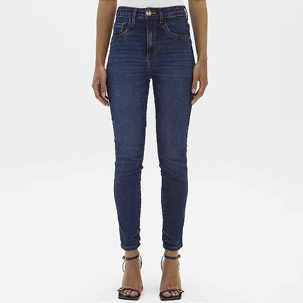 Calça Jeans Lança Perfume Skinny Ankle Hg In26 Azul Feminino