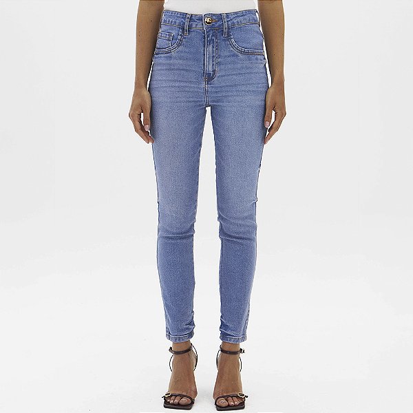 Calça Jeans Lança Perfume Skinny Ankle Hi In26 Azul Feminino