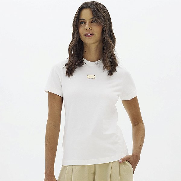 Camiseta Lança Perfume Babylook In26 Off White Feminino