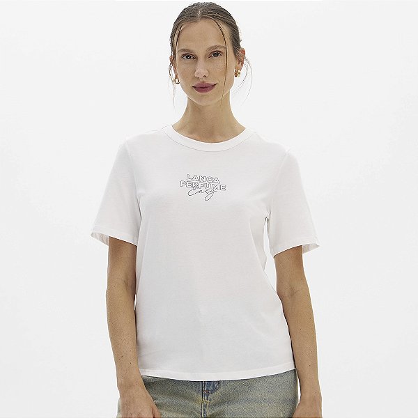 Camiseta Easy Lança Perfume Classica In26 Off White Feminino