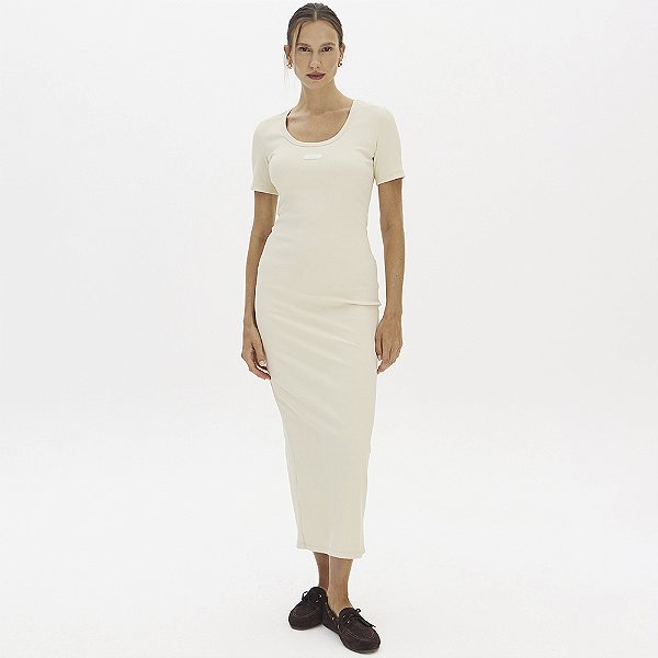 Vestido Super Mid Easy Lança Perfume Cane In26 Bege Feminino