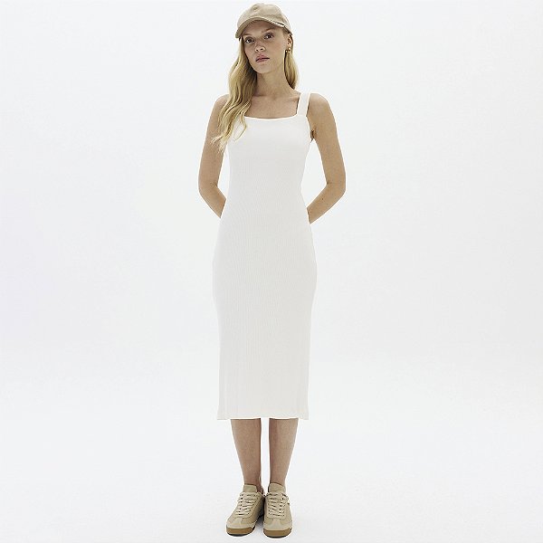 Vestido Midi Easy Lança Perfume Alça In26 Off White Feminino