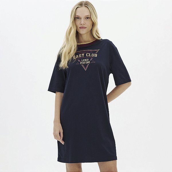 Vestido Curto Easy Lança Perfume Tdress In26 Azul Feminino